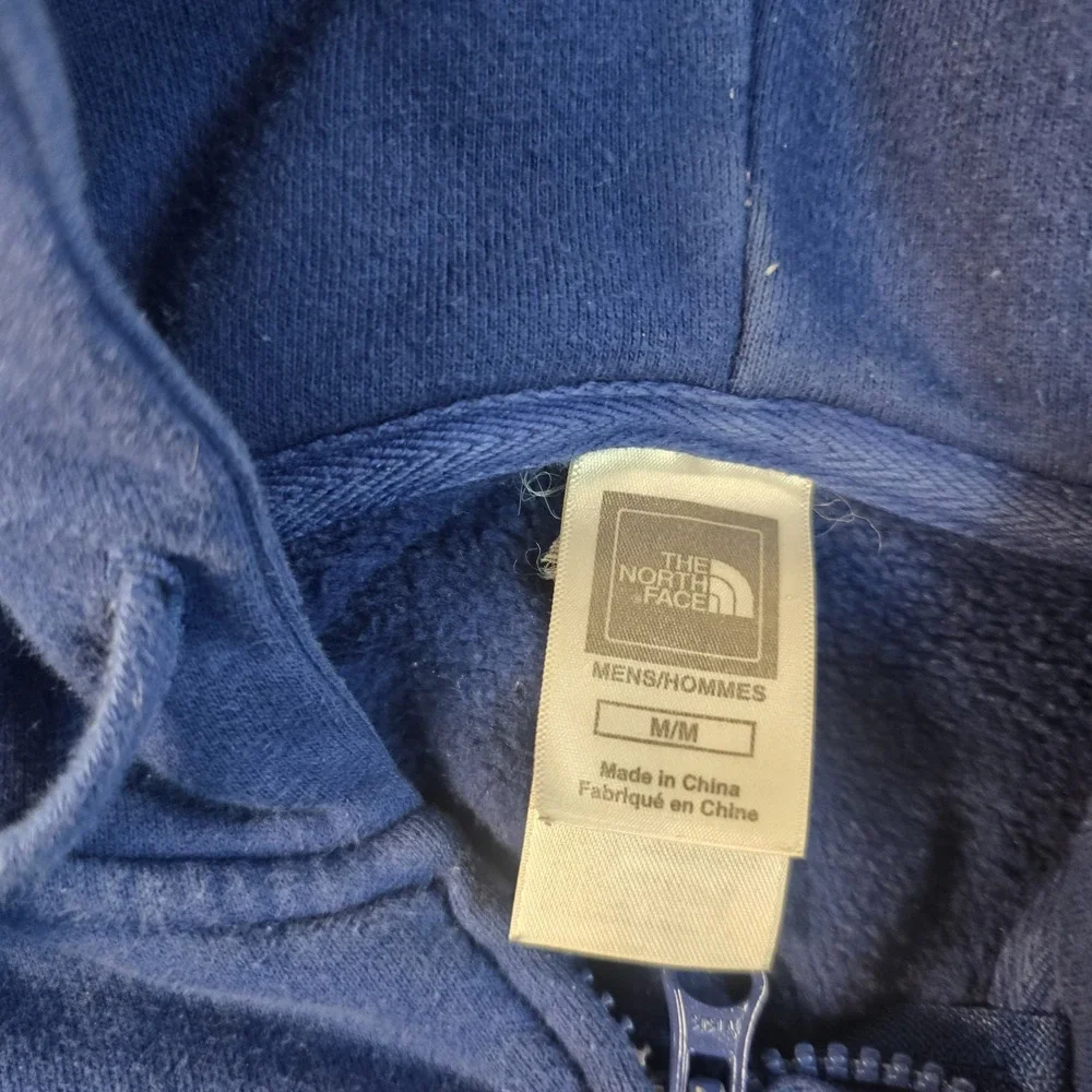 The North Face Hoodie Mens M Blue Khumbu Climbing School Full Zip Used